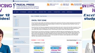 Excel Test Zone - Study Guides and Workbooks | Pascal Press