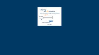 Tutoring For Excellence - Login