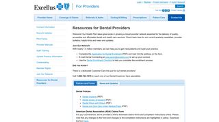Resources for Dental Providers | Excellus BlueCross BlueShield