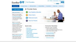 Provider Home | Excellus BlueCross BlueShield