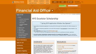 NYS Excelsior Scholarship | Financial Aid Office | SUNY Buffalo State