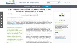 Excent Introduces Enrich State, the First Special Education Program ...