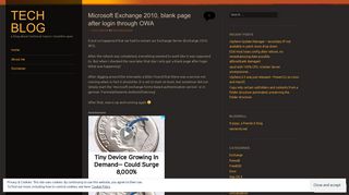 Microsoft Exchange 2010, blank page after login through OWA | tech ...