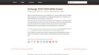 Exchange 2010 OWA White Screen - OITIBS