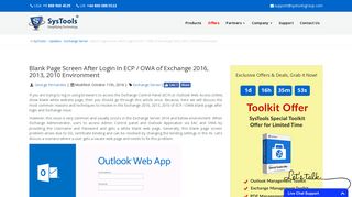 ECP & OWA Blank White Page After Login In Chrome [Solved]