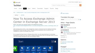 How To Access Exchange Admin Center in Exchange Server 2013 ...