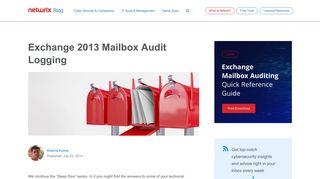 Exchange 2013 Mailbox Audit Logging – Netwrix Blog