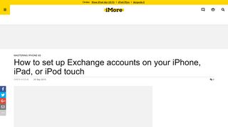 How to set up Exchange accounts on your iPhone, iPad, or iPod touch ...