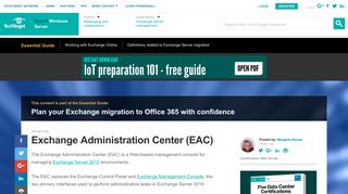 What is Exchange Administration Center (EAC)? - Definition from ...