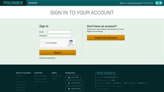 Poloniex - Crypto Asset Exchange - Sign In