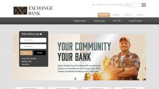 Welcome to The Exchange Bank