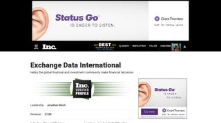 Exchange Data International - London, United Kingdom - Inc.