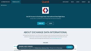 Exchange Data International | Quandl
