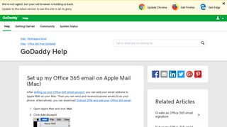Set up my Office 365 email on Apple Mail (Mac) | GoDaddy Help US