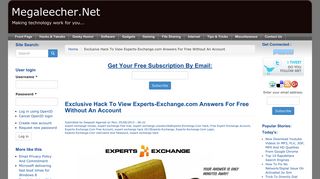 Exclusive Hack To View Experts-Exchange.com Answers For Free ...
