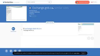 40 Similar Sites Like Exchange.gnb.ca - SimilarSites.com