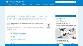 Configure Outlook with an Outlook.com (Hotmail), Gmail, Office 365 ...