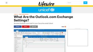 Outlook.com Exchange Server Settings - Lifewire