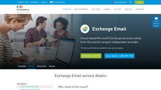 Exchange Email | Mail, Hosting Services, Outlook ... - Intermedia