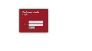 Exchange Locata Login