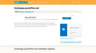 Exchange Postoffice (Exchange.postoffice.net) - Outlook Web App