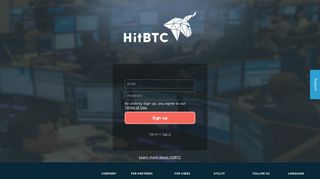 Sign-up / HitBTC