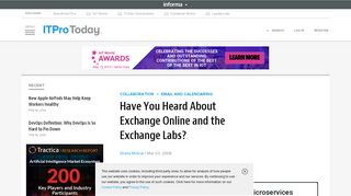Have You Heard About Exchange Online and the Exchange Labs? | IT ...