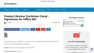 Product Review: Exclaimer Cloud - Signatures for Office 365