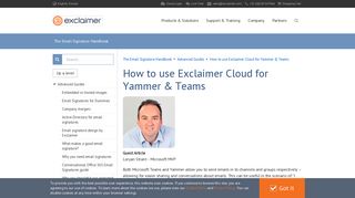 How to use Exclaimer Cloud for Yammer & Teams | Exclaimer