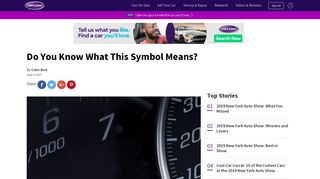 Do You Know What This Symbol Means? | News | Cars.com