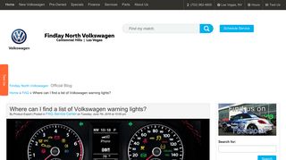 What does the exclamation point warning light mean for VW?