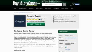 Exclusive Casino Review – Is this A Scam/Site to Avoid?