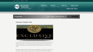 Exclusive Traveler Club « Vacation Services International