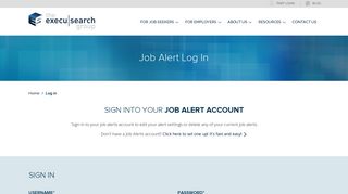 Login - The Execu|Search Group