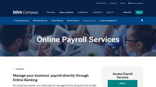 Small Business Payroll Services | BBVA Compass