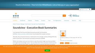 Soundview - Executive Book Summaries | Manager Tools
