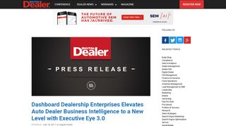 Dashboard Dealership Enterprises Elevates Auto Dealer Business ...