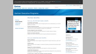Member Benefits | Gartner Executive Programs