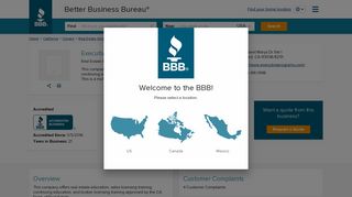 Executive Programs | Better Business Bureau® Profile