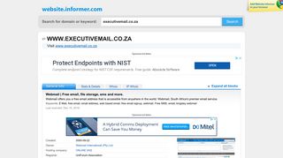 executivemail.co.za at WI. Webmail | Free email, file storage, sms and ...