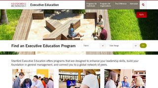 Executive Education | Stanford Graduate School of Business