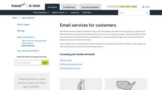 Exede Email Overview