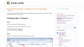 Setup Outlook Integration - Installing the xBar Outlook Plugin ...