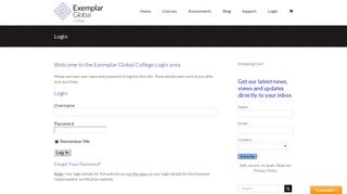 Login - Exemplar Global College