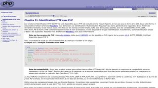 PHP: Identification HTTP avec PHP - Manual