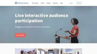 Poll Everywhere: Live interactive audience participation