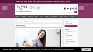 How to apply | Accommodation | University of Exeter