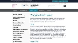 Working from Home | Falmouth Exeter Plus