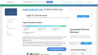 Access exg6.exghost.com. Outlook Web App