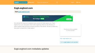 Exg 6 Exghost (Exg6.exghost.com) - Outlook Web App - Easycounter